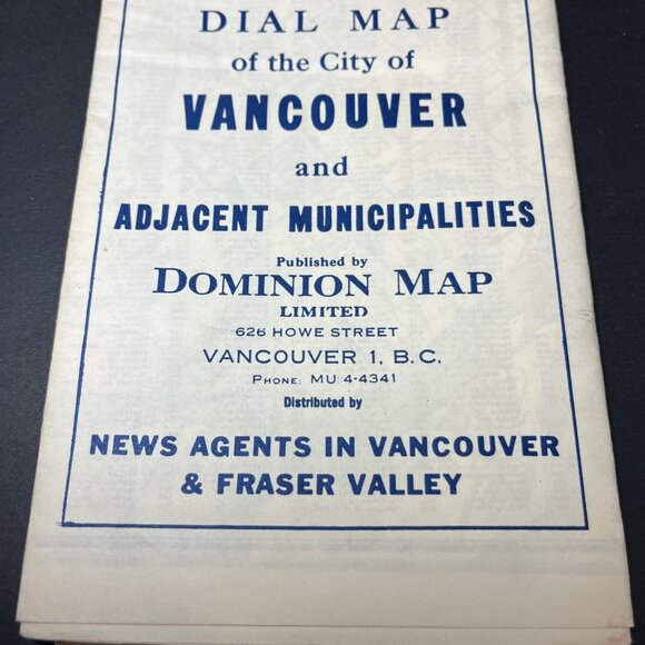 VTG Dominion Maps Dail Map Of The City Of Vancouver And Adjacent Municipalities - Picture 4 of 13